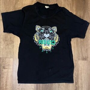 Kenzo Black Tiger Graphic T-Shirt